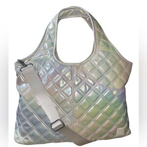 IHKWIP Quilted Everyday Shopper Tote - Iridescent Pearl